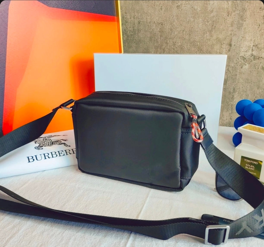 Nylon Crossbody bag with panel in Classic Pictures