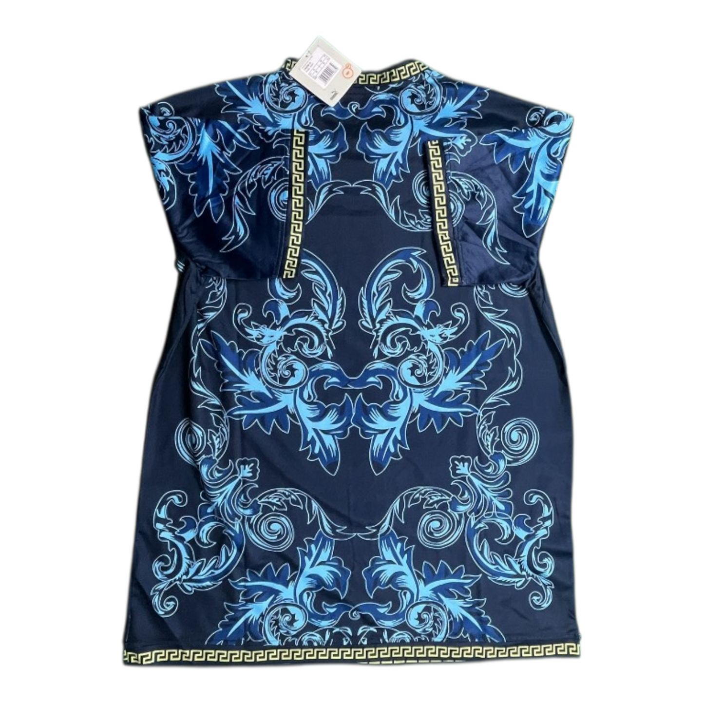 Baroque Print Sportswear Jersey - Navy & Gold