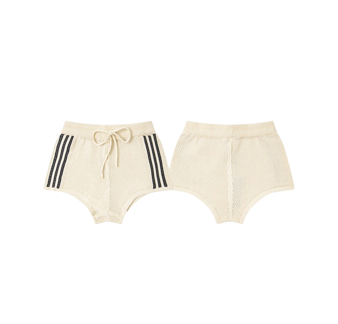Two-piece set in point open: Bomber jacket with zipper and Mini High Shot Shorts