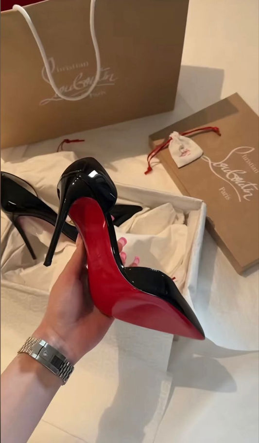 Midnight Black Pumps — Iconic Red Sole