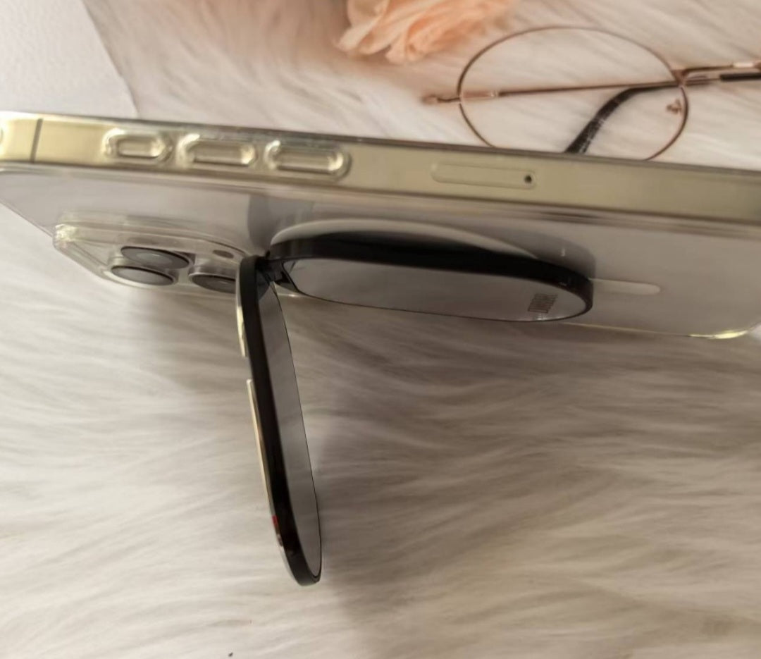Luxury 2-in-1 Magnetic Phone Ring & Folding Vanity Mirror